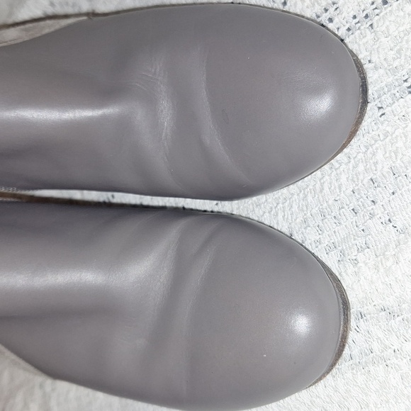 COCLICO MADE IN SPAIN LEATHER AND SUEDE ZIP WEDGE HEEL BOOTIES - Picture 5 of 10